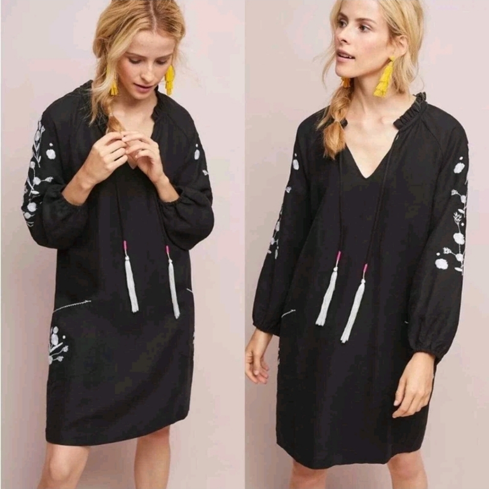 Anthropologie Dolan Ivanhoe Embroidered Tunic